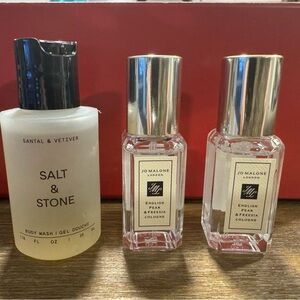 Two Jo Malone English Pear & Freesia travel size 9ml perfumes